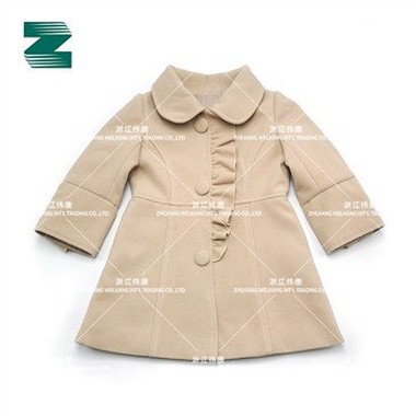 Qizlar uchun soxta jun palto