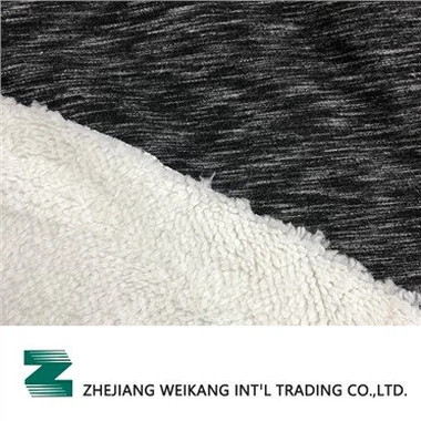 TR9010 Ko'mir Kosmik Bo'yoq Melanj Yagona Jersi, Sherpa Fleece